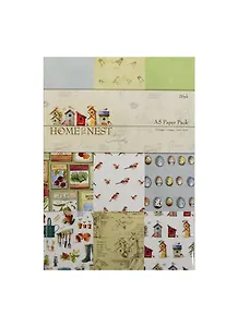 Бумага для скрапбукинга Home To Nest (11023101) (14,8х21см) (20л.) (10 диз. по 2л.) (упаковка)