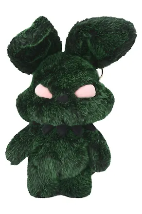 Мягкая игрушка Заяц с пирсингом (зеленый) (50см) (12-HZTOYS-green) 3136155
