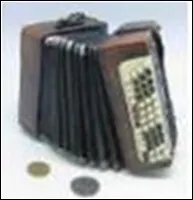 Декоративная копилка Аккордеон из полирезины (Ф21-1760) (16,1х10,7х11)