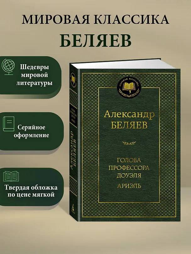 Книга Голова профессора Доуэля. Ариэль (Александр Беляев) — 3