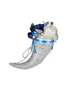 Игрушка "Рожок" из бумаг ручного отлива 21*7*7 см 00008577 (Нот)