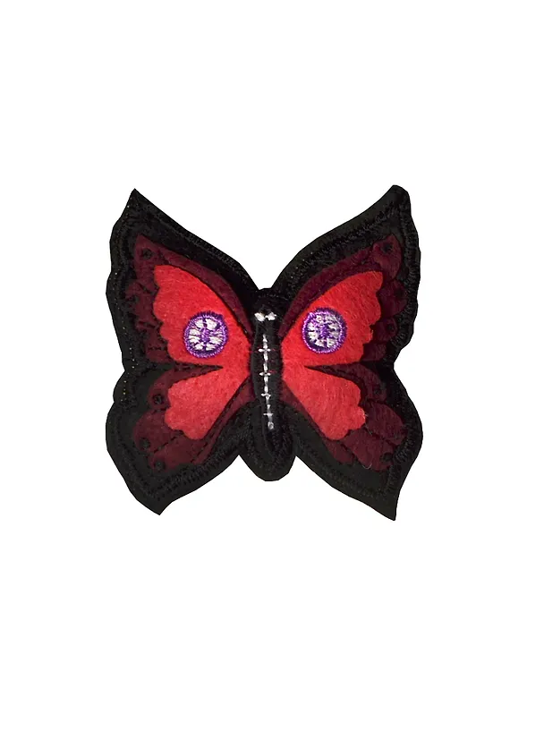 Брошь из фетра Бабочка (ВY3638075-В) (упаковка) 2403108 — 1