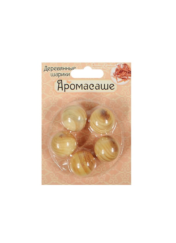 Аромашарики дерево 5 шт. сандал (1019695) 2462268 — 1