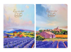 Тетрадь В5 32 листа в клетку "Пастораль", сшивка, в ассортименте