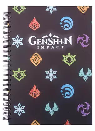 Скетчбук "Logo" Genshin Impact, А5, 60 листов — 2936594 — 1