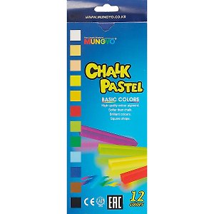 Пастель сухая меловая «Chalk Pastel», Mungyo, 12 оттенков