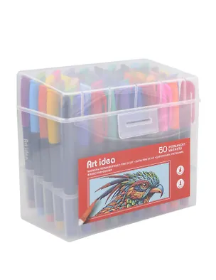 Маркеры перманентные 50цв, 0,25 мм, пвх бокс, ArtIdea 3093725
