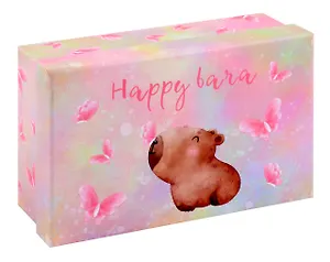 Коробка подарочная "Капибара с цветочком", 17*11*7 см