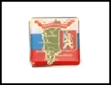ГС магнит карта металл с заливкой Красноярск Красноярский край Карта 4,5*4,5 см 405690, шт 2322889