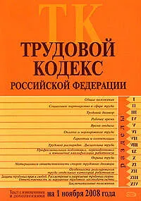 Трудовой кодекс Российской Федерации Текст с изменениями и дополнениями на 1 ноября 2008 года (мягк) (Российское законодательство) (Эксмо)