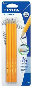 Карандаш чернографитный LYRA STUDIUM HB/B 4шт в блистере