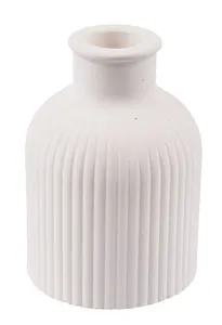 Ваза Кувшинчик в полоску белый (гипс) (9х7) (9396948)