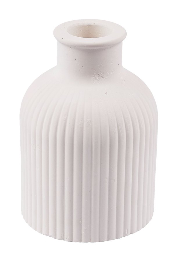 Ваза Кувшинчик в полоску белый (гипс) (9х7) (9396948) 3087905 — 1