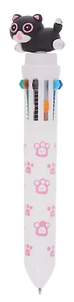 Ручка шариковая автоматическая 10 цветов "Милые котики", в ассортименте 3102417