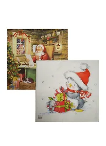 Салфетки для декупажа Подарки от Санты - 2 шт. P-303450/303540