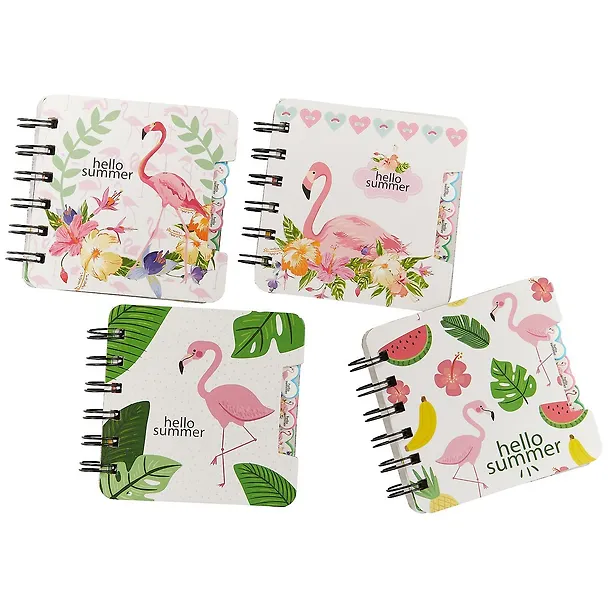 Записная книжка «Hello flamingo» А7, 60 листов в линейку, спираль, в ассортименте 247118 — 6