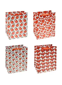 Пакет подарочный бумажный А5 18*23*10 "Сердечки", жен., мат. ламинат, Kairui
