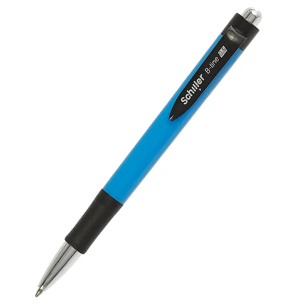 Ручки шариковые автоматические синие 12 штук "B-line" 0,5 мм, Schiller 3066634 — 7