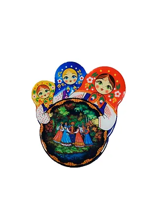 Магнит Матрешки Палех Хоровод (смола) (02-34-3KR-250) 2388566