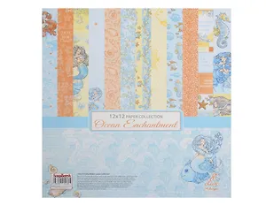 Набор бумаги для скрапбукинга 30,5*30,5см 190гр/м, Сказки Моря (6+2)