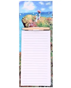 Блок для записей 100*280 40л "Клод Моне. Прогулка по скалам Пурвиля" с карандашом, на магните, инд.уп.