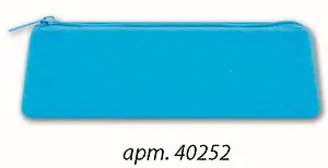 Пенал школьный Феникс + Голубой 20*6см силикон, застеж.молния 40252