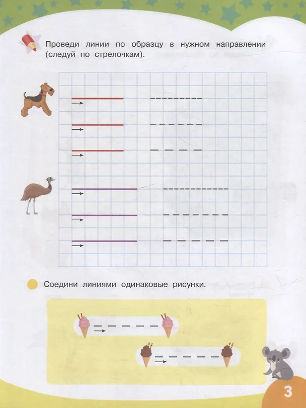 Книга Первые прописи. Рисуем по клеточкам () — 3