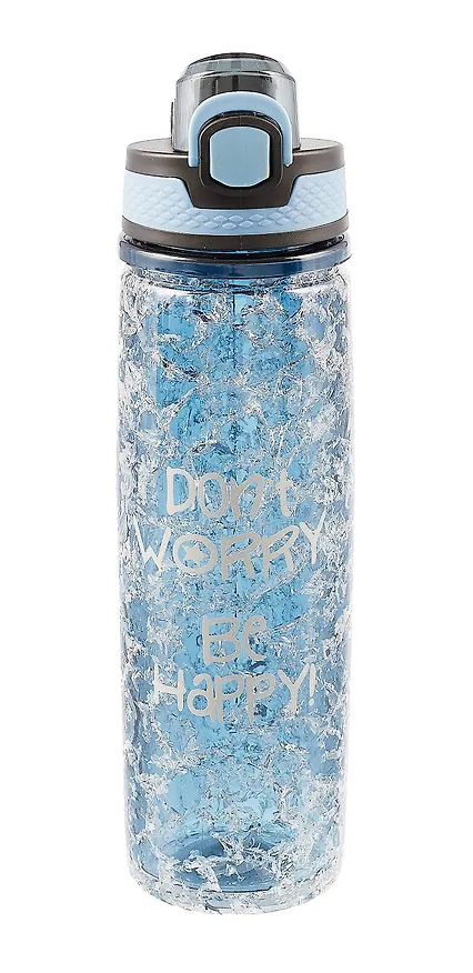 Бутылка с эффектом льда Dont worry be happy (платик) (500мл) (12-16484-202405-B10) 3045379 — 9