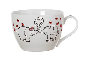 Кружка Слоники-сердечки (500мл) в подарочной упаковке (260-110)