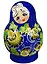 Матрешка 5 предм. расписная авторская "Кубышка", арт. С-203 (198) — 2554902 — 2