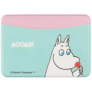 Чехол для карточек горизонтальный MOOMIN Муми-тролль с цветочком (МТЧ2021-03) — 2867820 — 1