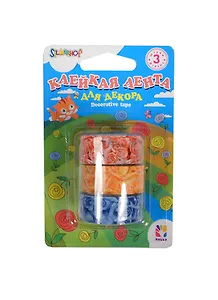 Клейкая лента для декора Розы (481021) (3 шт.) (блистер)