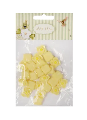 Цветок хризантема (В906) в пакете25 шт, экрю (11-08631-68) 2494301