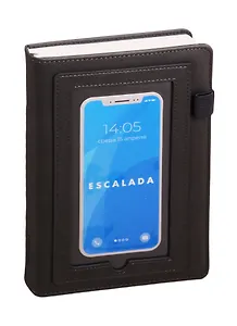 Ежедневник недат. А5 160л Виннер серый, кожзам, тв. переплет, обл.поролон, карман для телефона, тонир.блок, ляссе