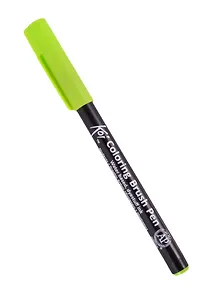 Маркер акварельный "Koi" кисточка №27 Желто-зеленый