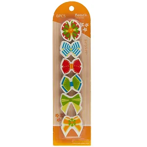 Набор ластиков «Банты», 6 штук