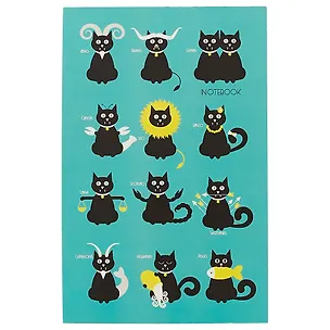 Блокнот «Кошачий гороскоп», 40 листов, А5 249534