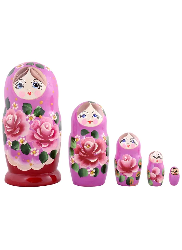 Матрешка 5 в 1 малая (Цветы, Эскиз 63, Розы) 2925931 — 2