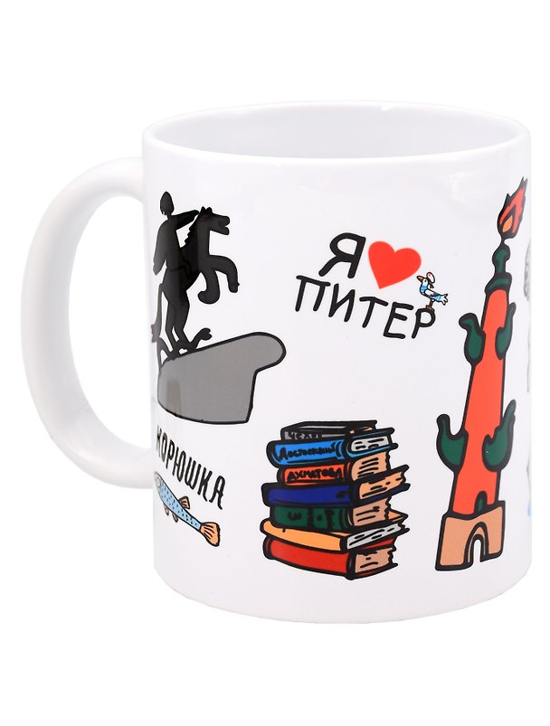 Кружка Корюшка (Санкт-Петербург) (керамика) (330мл) (Mug1500) 3173723 — 1