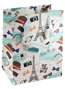 Пакет подарочный бумажный А5 18*23*10 "For handsome man", нейтр., мат. ламинат, Kairui