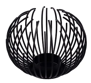 Подсвечник на 1 свечу Шар из прутьев (металл) (11х11х9) (10513953) 3087929
