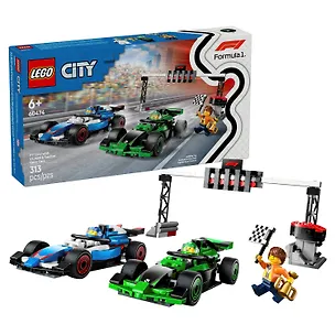LEGO City: Финиш Формулы-1 с гоночными автомобилями VCARB и Sauber, 313 деталей (60474) 3121263