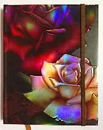 Ежедневник недат. А5- 80л "РОЗЫ" 7БЦ, печать по голограф.бум, конгрев, выб.УФ-лак, цв.обрез, ляссе, резинка, Феникс