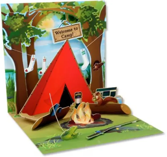 3D открытка Кемпинг (Campsite) (квадрат) (1011) 2384673 — 1