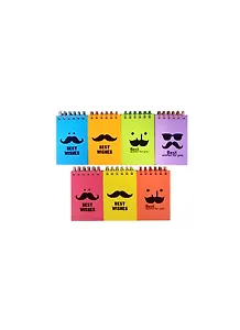 Блокнот на пружине Усы Best wishes (TY13-555) (12104600) (9х13) (Небесный дракон)