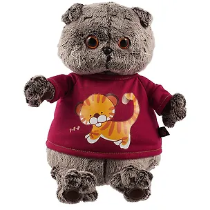 Игрушка мягкая Budi Basa, Басик в футболке с принтом Тигренок Ks25-143 2782261