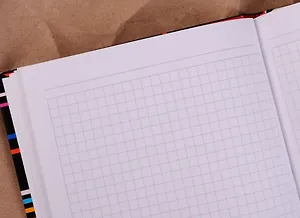 Книга для записей А5 100л кл. "Офисный стиль. Разноцветные линии" 7БЦ, глянц. лам., Listoff