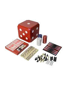 Набор настольных игр 6 в 1 в подарочной упаковке (15х15х15) (446-037)