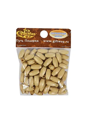 Деревянные бусины Боченок натуральные (00010186) (0,7х10мм) (20г/уп) 2422724