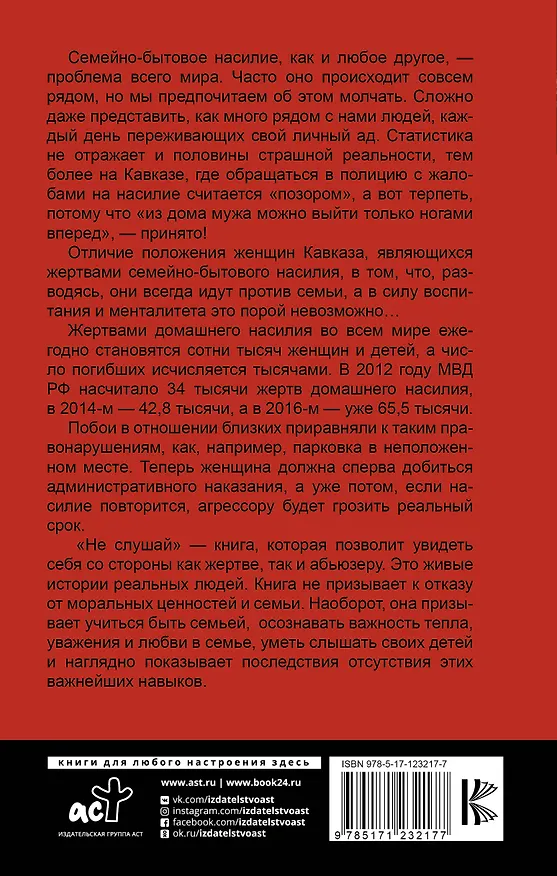 Книга Не слушай (Марьям Алиева) — 2
